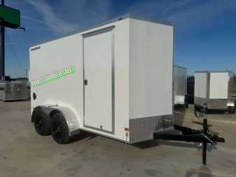New WELLS CARGO FAST TRACK 6X12 6' 6 INTERIOR Enclosed Cargo Trailer D SERIES SEMI SCREWLESS EXTERIOR