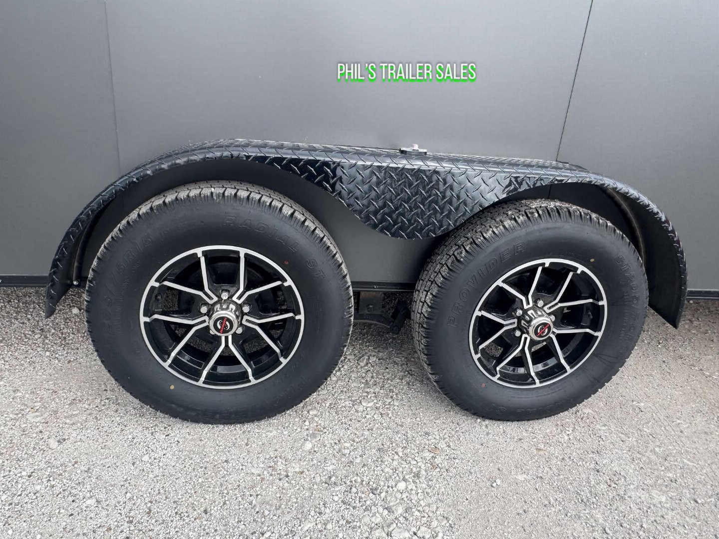 New 2025 7X16 BLACKOUT PACKAGE ALUMINUM WHEELS Cargo / Enclosed Trailer FACTORY CONSIGNMENT BLOWOUT SPECIAL!