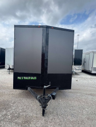 New 2025 7X16 BLACKOUT PACKAGE ALUMINUM WHEELS Cargo / Enclosed Trailer FACTORY CONSIGNMENT BLOWOUT SPECIAL!