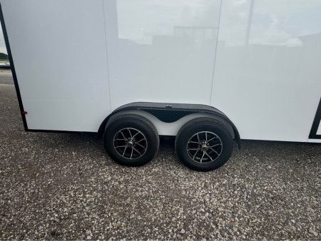 New ***SUPER BUY *** 7X16 BLACKOUT PACKAGE ALUMINUM WHEELS EXTRA HEIGHT Cargo / Enclosed Trailer