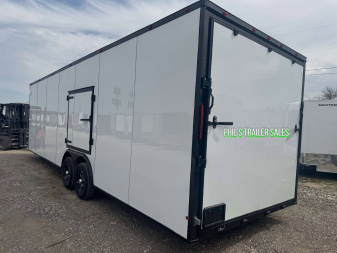 New 2025 8.5X28 CAR HAULER WITH ESCAPE DOOR Cargo / Enclosed Trailer