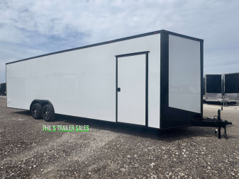 New 2025 8.5X28 CAR HAULER WITH ESCAPE DOOR Cargo / Enclosed Trailer