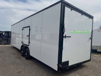 New 2025 8.5X28 CAR HAULER WITH ESCAPE DOOR Cargo / Enclosed Trailer