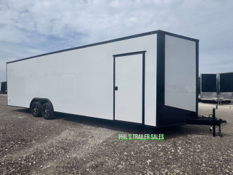 New 2025 8.5X28 CAR HAULER WITH ESCAPE DOOR Cargo / Enclosed Trailer