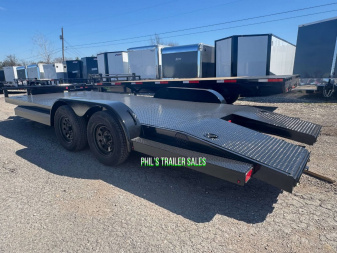 New 2025 STANLEY TRAILERS 83X20 STEEL DECK OPEN CAR HAULER 83X20 Car Hauler SPLIT TAIL / TONGUE BOX / DEXTER AXLES