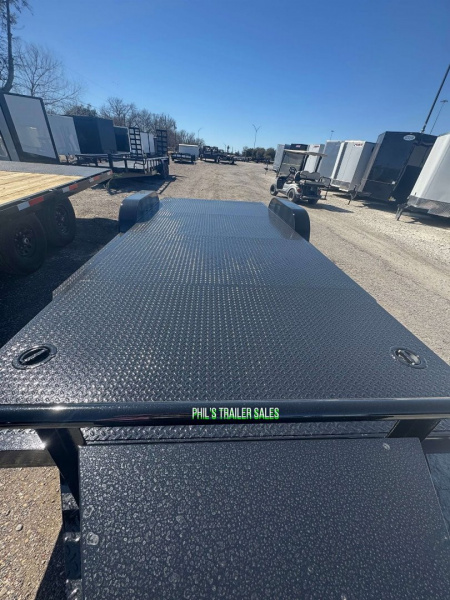 New 2025 STANLEY TRAILERS 83X20 STEEL DECK OPEN CAR HAULER 83X20 Car Hauler SPLIT TAIL / TONGUE BOX / DEXTER AXLES