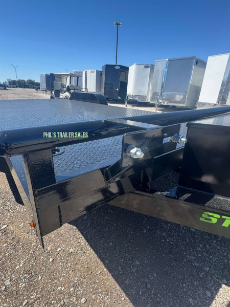 New 2025 STANLEY TRAILERS 83X20 STEEL DECK OPEN CAR HAULER 83X20 Car Hauler SPLIT TAIL / TONGUE BOX / DEXTER AXLES