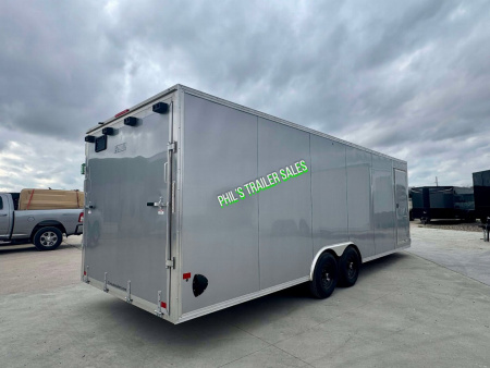 New 2025 E-Z Hauler 24' ALL ALUMINUM Cargo / Enclosed Trailer CAR HAULER