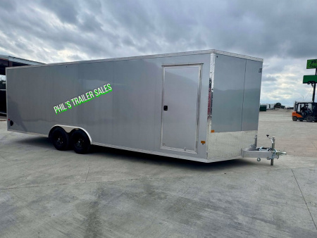 New 2025 E-Z Hauler 24' ALL ALUMINUM Cargo / Enclosed Trailer CAR HAULER