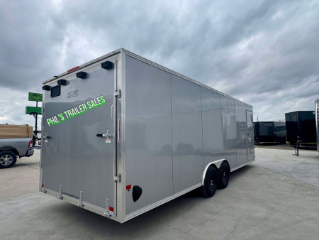 New 2025 E-Z Hauler 24' ALL ALUMINUM Cargo / Enclosed Trailer CAR HAULER