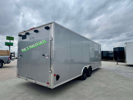 New 2025 E-Z Hauler 24' ALL ALUMINUM Cargo / Enclosed Trailer CAR HAULER