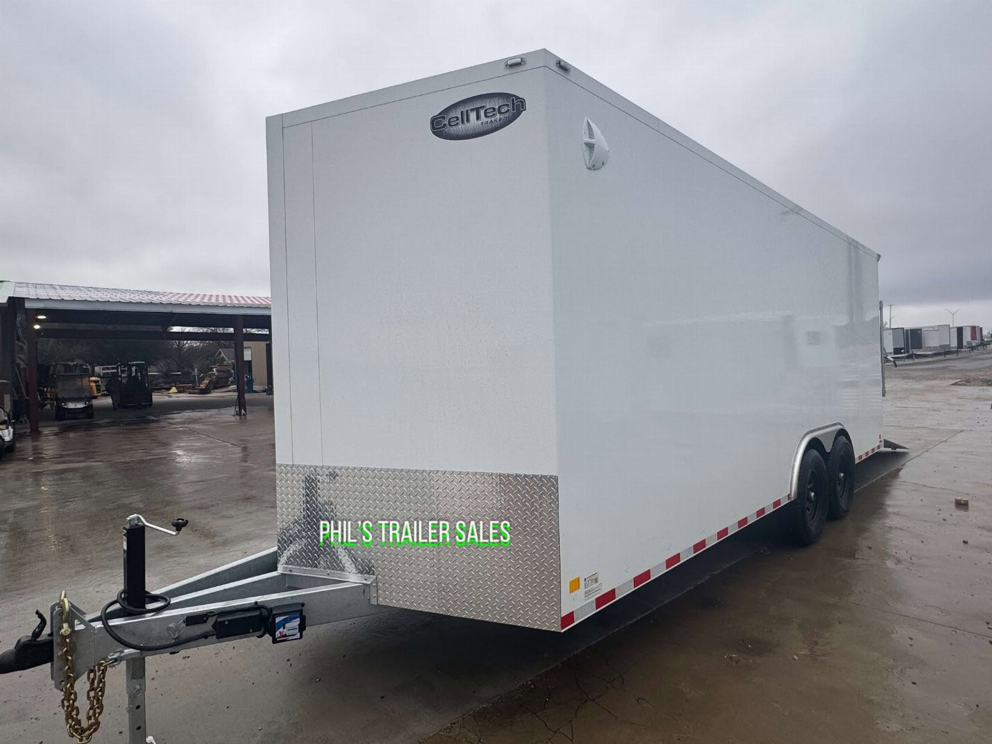 New Cell-Tech Trailers **CABLELESS RAMP 85X20 HEAVY DUTY ENCLOSED TRAILER CAR HAULER CARGO TRAILER 7000 LB AXLES Cargo / Enclosed Trailer