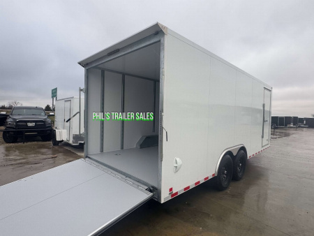 New Cell-Tech Trailers **CABLELESS RAMP 85X20 HEAVY DUTY ENCLOSED TRAILER CAR HAULER CARGO TRAILER 7000 LB AXLES Cargo / Enclosed Trailer