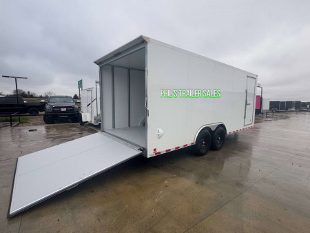 New Cell-Tech Trailers **CABLELESS RAMP 85X20 HEAVY DUTY ENCLOSED TRAILER CAR HAULER CARGO TRAILER 7000 LB AXLES Cargo / Enclosed Trailer