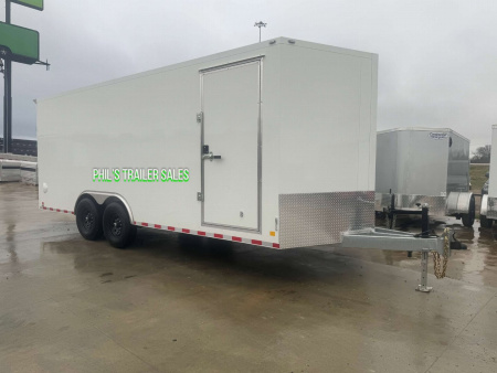 New Cell-Tech Trailers **CABLELESS RAMP 85X20 HEAVY DUTY ENCLOSED TRAILER CAR HAULER CARGO TRAILER 7000 LB AXLES Cargo / Enclosed Trailer