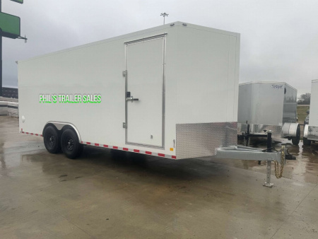New Cell-Tech Trailers **CABLELESS RAMP 85X20 HEAVY DUTY ENCLOSED TRAILER CAR HAULER CARGO TRAILER 7000 LB AXLES Cargo / Enclosed Trailer