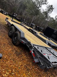 New 2025 Iron Bull 83"X22" 14K EQUIPMENT HAULER- RAMPAGE RAMPS- TOOL BOX- 8" I BEAM FRAME
