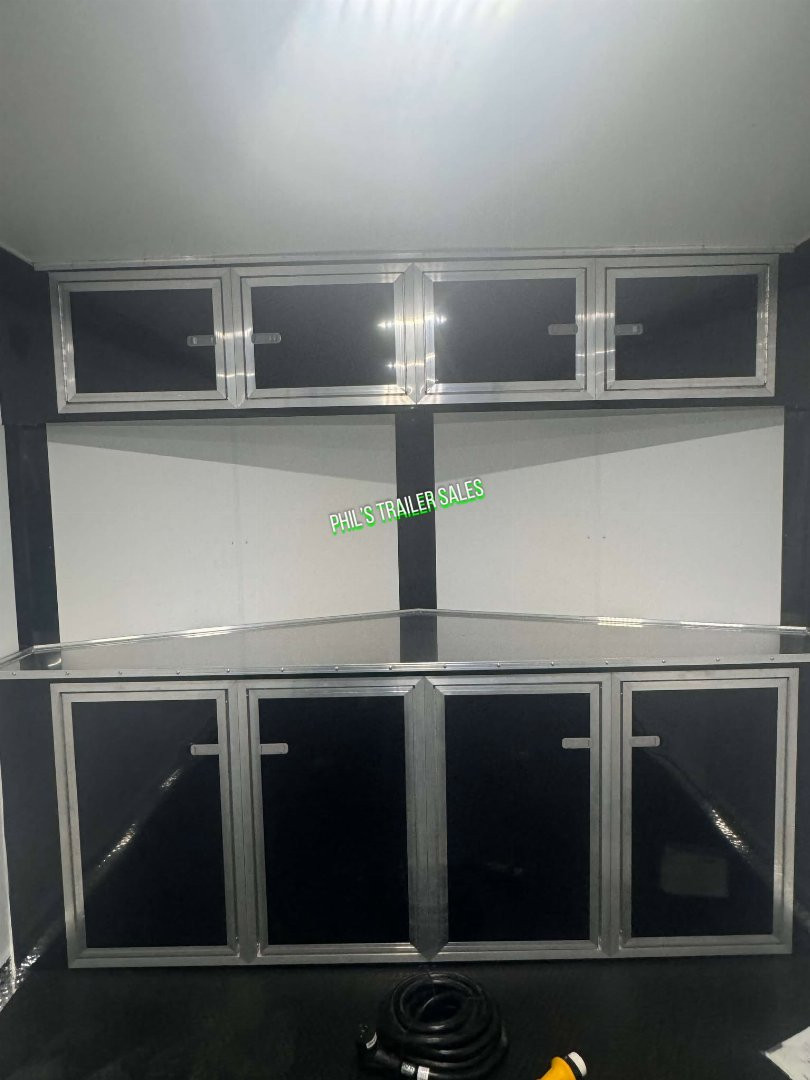 New 2025 RC Trailers 8.5X24 Car / Racing Trailer FULL ESCAPE DOOR WITH REMOVABLE FENDER TORSION AXLES