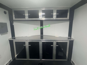 New 2025 RC Trailers 8.5X24 Car / Racing Trailer FULL ESCAPE DOOR WITH REMOVABLE FENDER TORSION AXLES