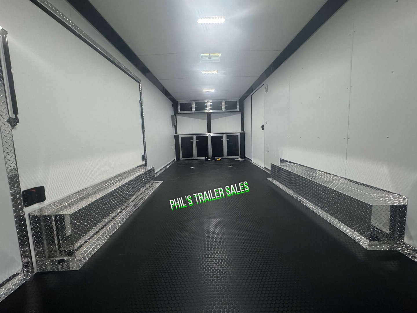 New 2025 RC Trailers 8.5X24 Car / Racing Trailer FULL ESCAPE DOOR WITH REMOVABLE FENDER TORSION AXLES