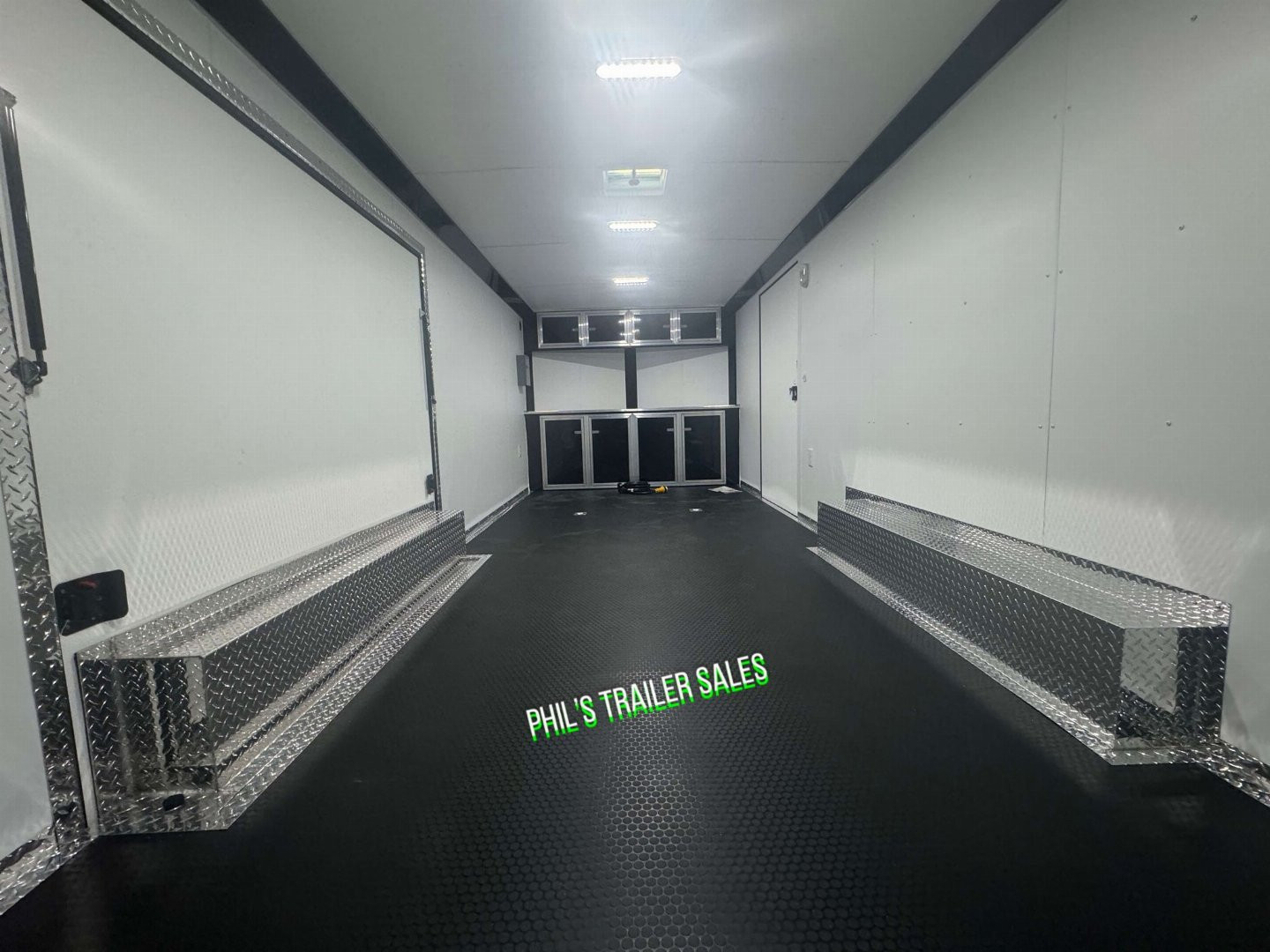 New 2025 RC Trailers 8.5X24 Car / Racing Trailer FULL ESCAPE DOOR WITH REMOVABLE FENDER TORSION AXLES