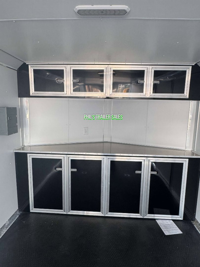 New 2025 RC Trailers 8.5X24 Car / Racing Trailer FULL ESCAPE DOOR WITH REMOVABLE FENDER TORSION AXLES