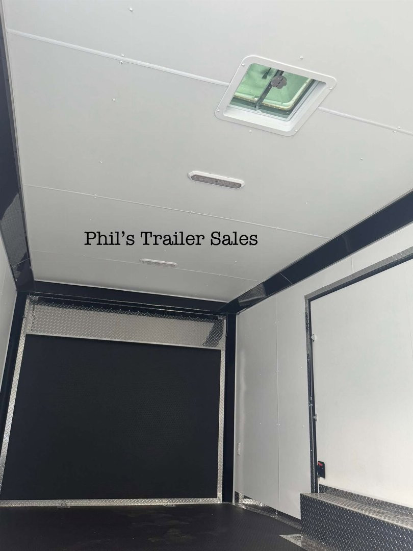 New 2025 RC Trailers 8.5X24 Car / Racing Trailer FULL ESCAPE DOOR WITH REMOVABLE FENDER TORSION AXLES