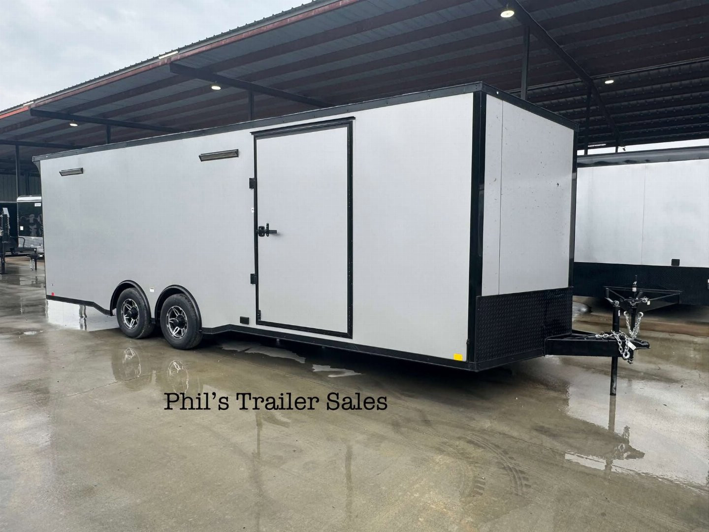 New 2025 RC Trailers 8.5X24 Car / Racing Trailer FULL ESCAPE DOOR WITH REMOVABLE FENDER TORSION AXLES