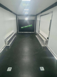 New 2025 RC Trailers 8.5X24 Car / Racing Trailer FULL ESCAPE DOOR WITH REMOVABLE FENDER TORSION AXLES