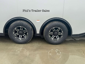 New 2025 RC Trailers 8.5X24 Car / Racing Trailer FULL ESCAPE DOOR WITH REMOVABLE FENDER TORSION AXLES