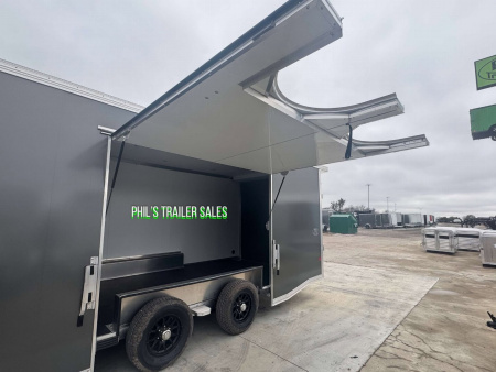 New E-Z Hauler 24' ALL ALUMINUM CAR HAULER LARGE ESCAPE DOOR FINISHED OUT Cargo / Enclosed Trailer