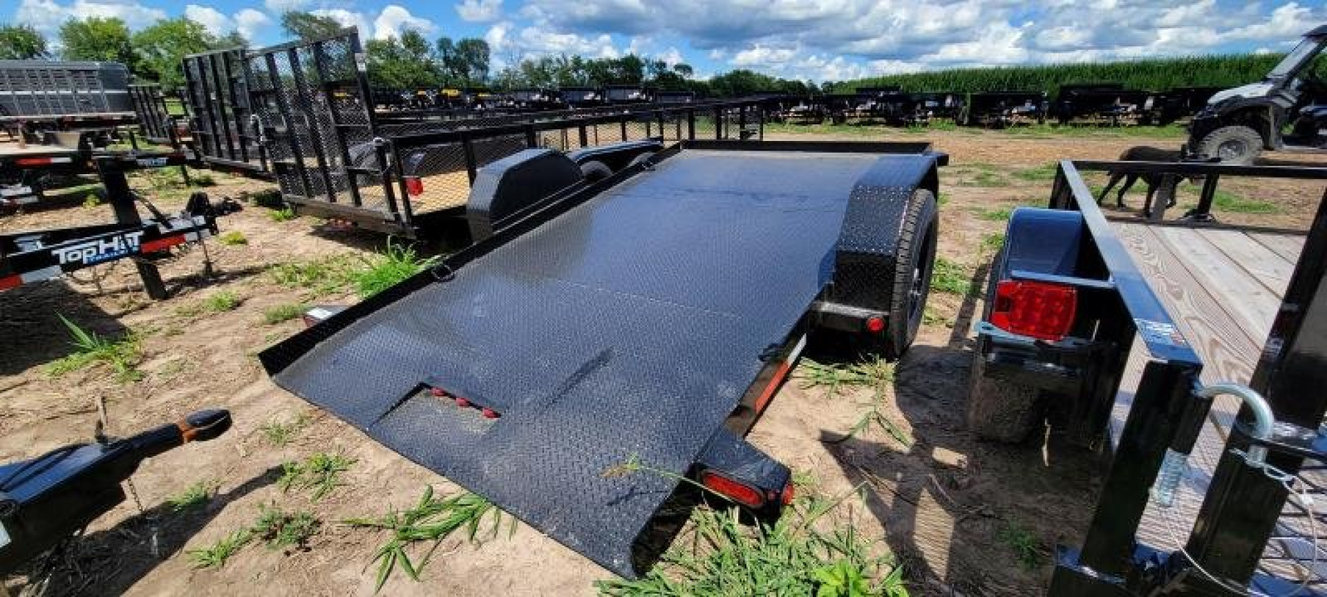 New 12' SCISSOR LIFT TRAILER 7 K AXLE Top Hat Trailers Equipment TrailER TILT