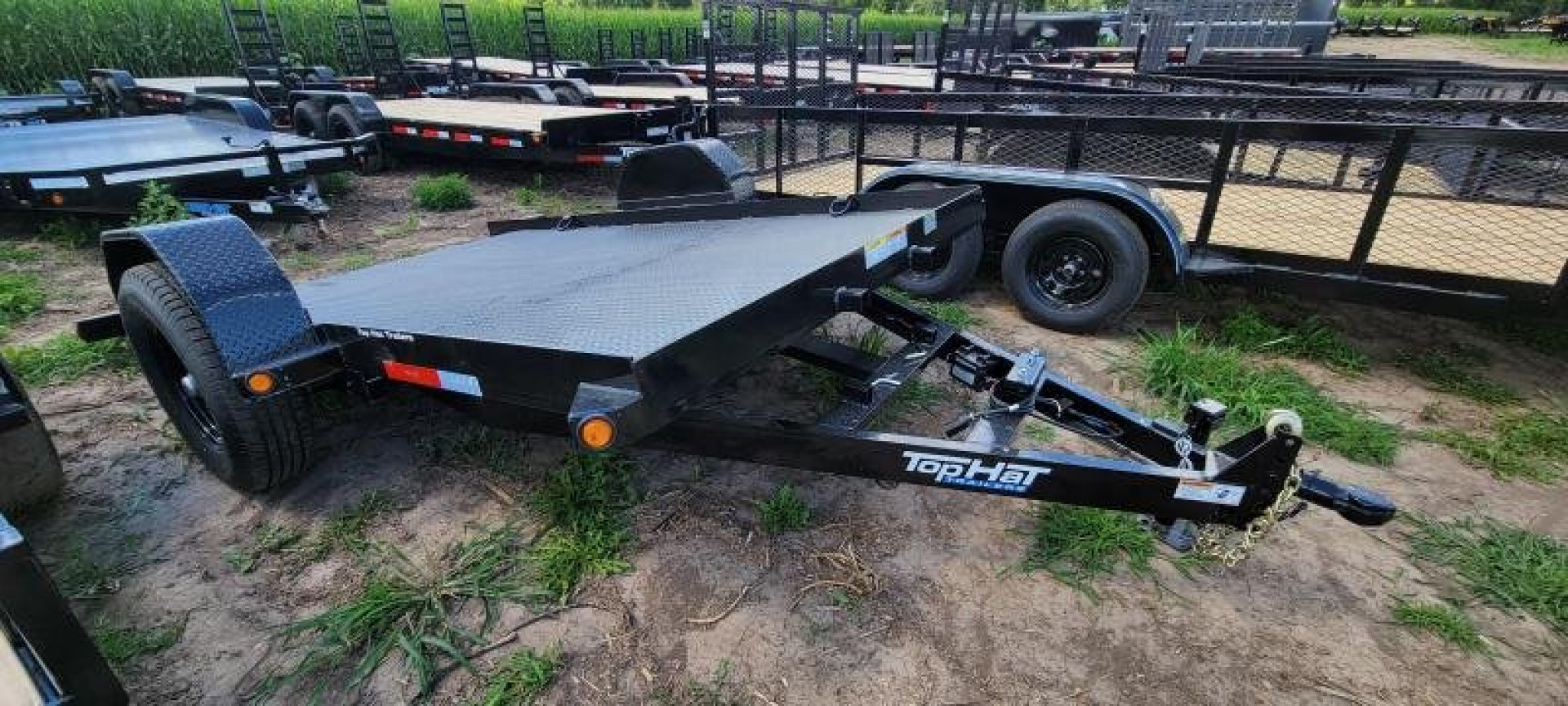 New 12' SCISSOR LIFT TRAILER 7 K AXLE Top Hat Trailers Equipment TrailER TILT