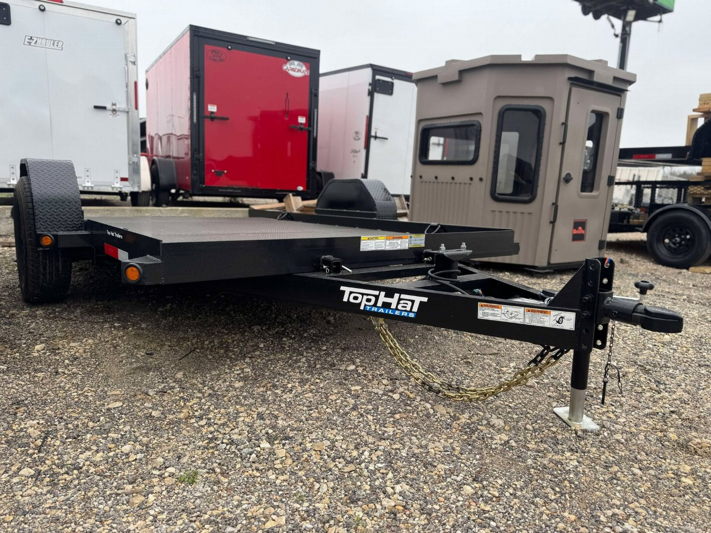 New 12' SCISSOR LIFT TRAILER 7 K AXLE Top Hat Trailers Equipment TrailER TILT