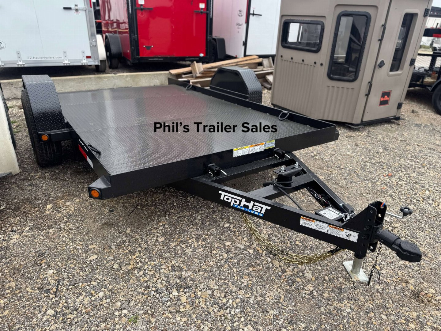 New 12' SCISSOR LIFT TRAILER 7 K AXLE Top Hat Trailers Equipment TrailER TILT