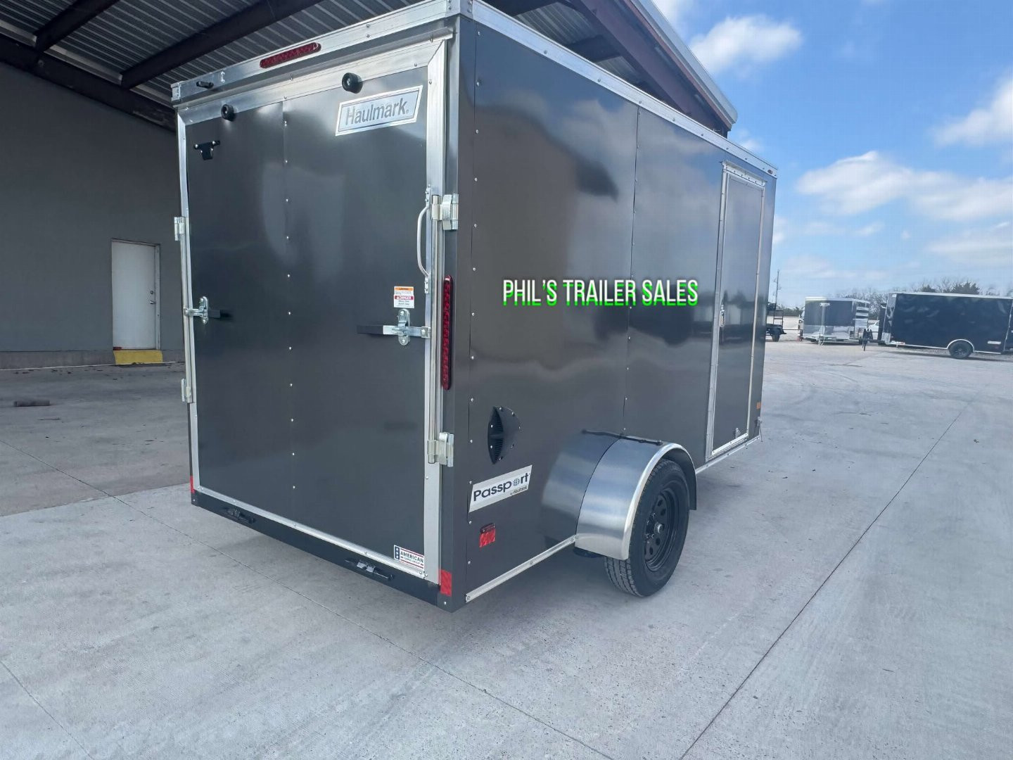 New HAULMARK PASSPORT 6X12 6' 6 INTERIOR Enclosed Cargo Trailer D SERIES SEMI SCREWLESS EXTERIOR