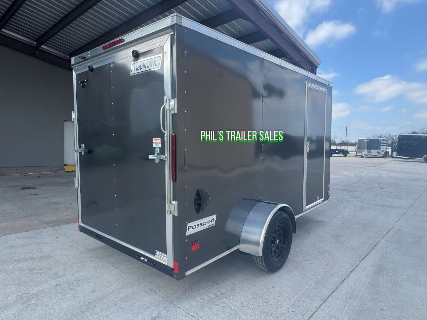 New HAULMARK PASSPORT 6X12 6' 6 INTERIOR Enclosed Cargo Trailer D SERIES SEMI SCREWLESS EXTERIOR