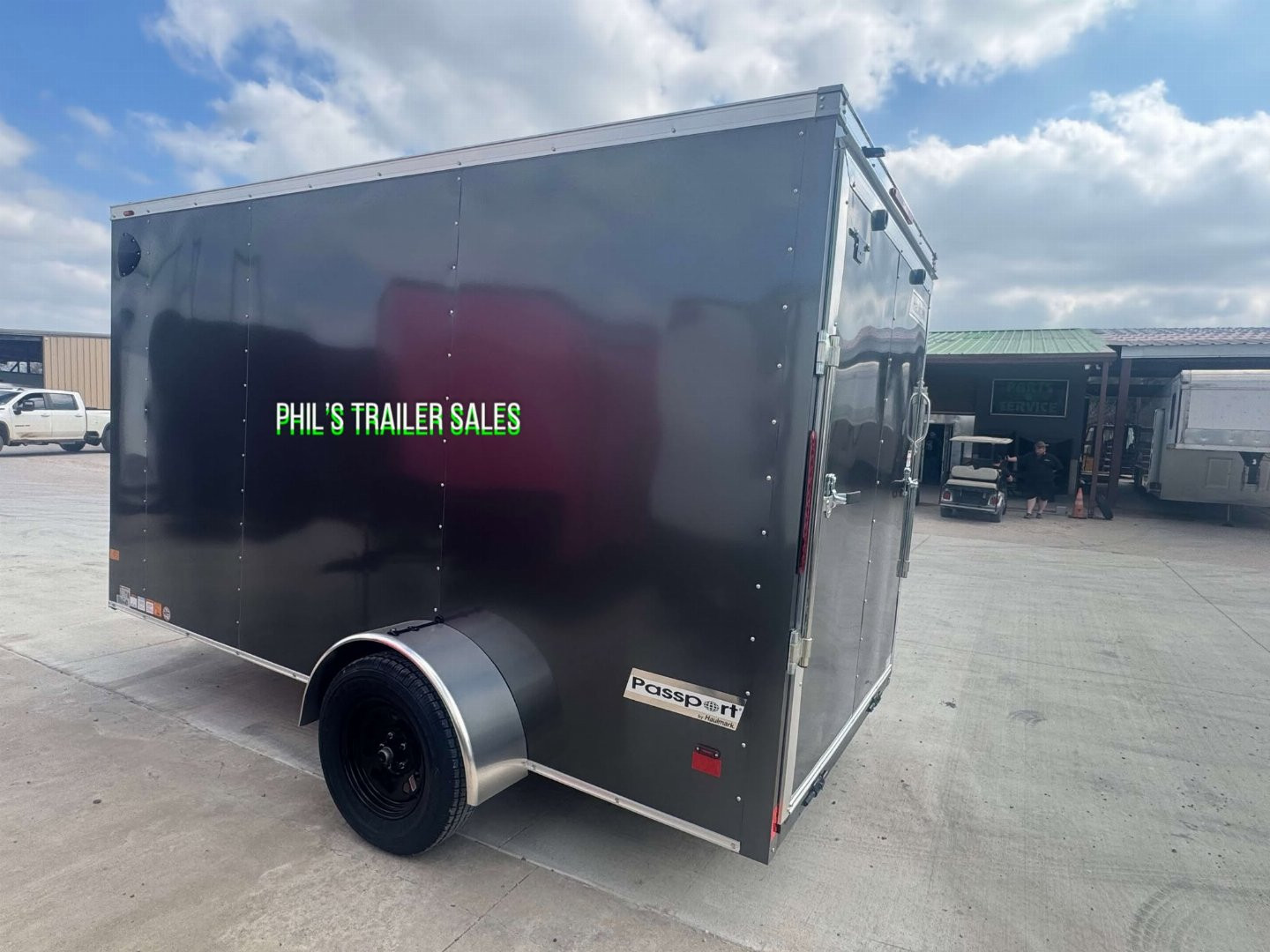 New HAULMARK PASSPORT 6X12 6' 6 INTERIOR Enclosed Cargo Trailer D SERIES SEMI SCREWLESS EXTERIOR