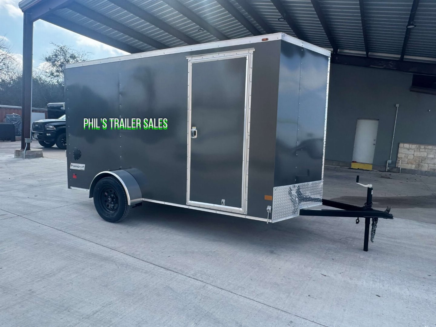 New HAULMARK PASSPORT 6X12 6' 6 INTERIOR Enclosed Cargo Trailer D SERIES SEMI SCREWLESS EXTERIOR