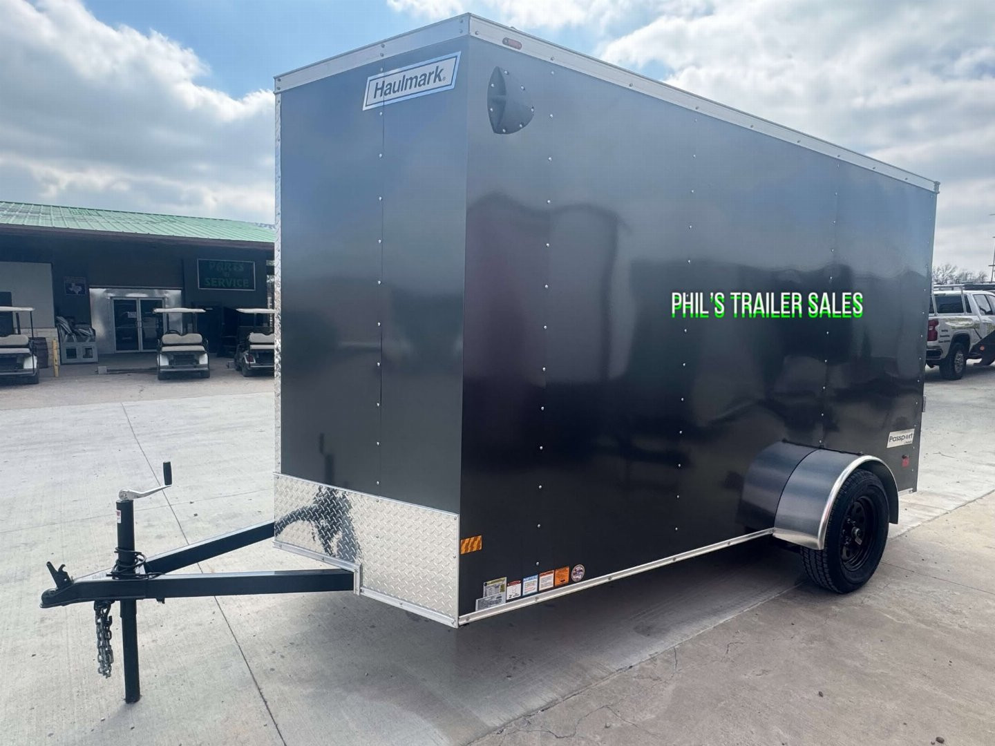 New HAULMARK PASSPORT 6X12 6' 6 INTERIOR Enclosed Cargo Trailer D SERIES SEMI SCREWLESS EXTERIOR