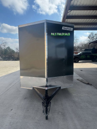 New HAULMARK PASSPORT 6X12 6' 6 INTERIOR Enclosed Cargo Trailer D SERIES SEMI SCREWLESS EXTERIOR