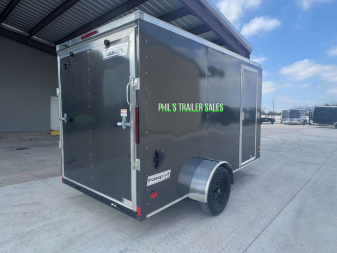 New HAULMARK PASSPORT 6X12 6' 6 INTERIOR Enclosed Cargo Trailer D SERIES SEMI SCREWLESS EXTERIOR