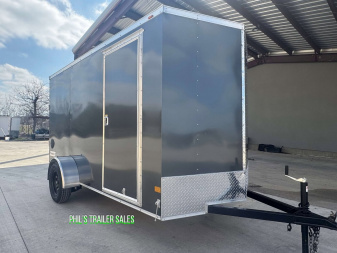 New HAULMARK PASSPORT 6X12 6' 6 INTERIOR Enclosed Cargo Trailer D SERIES SEMI SCREWLESS EXTERIOR