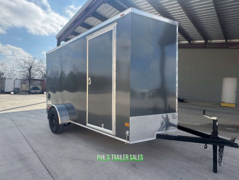 New HAULMARK PASSPORT 6X12 6' 6 INTERIOR Enclosed Cargo Trailer D SERIES SEMI SCREWLESS EXTERIOR