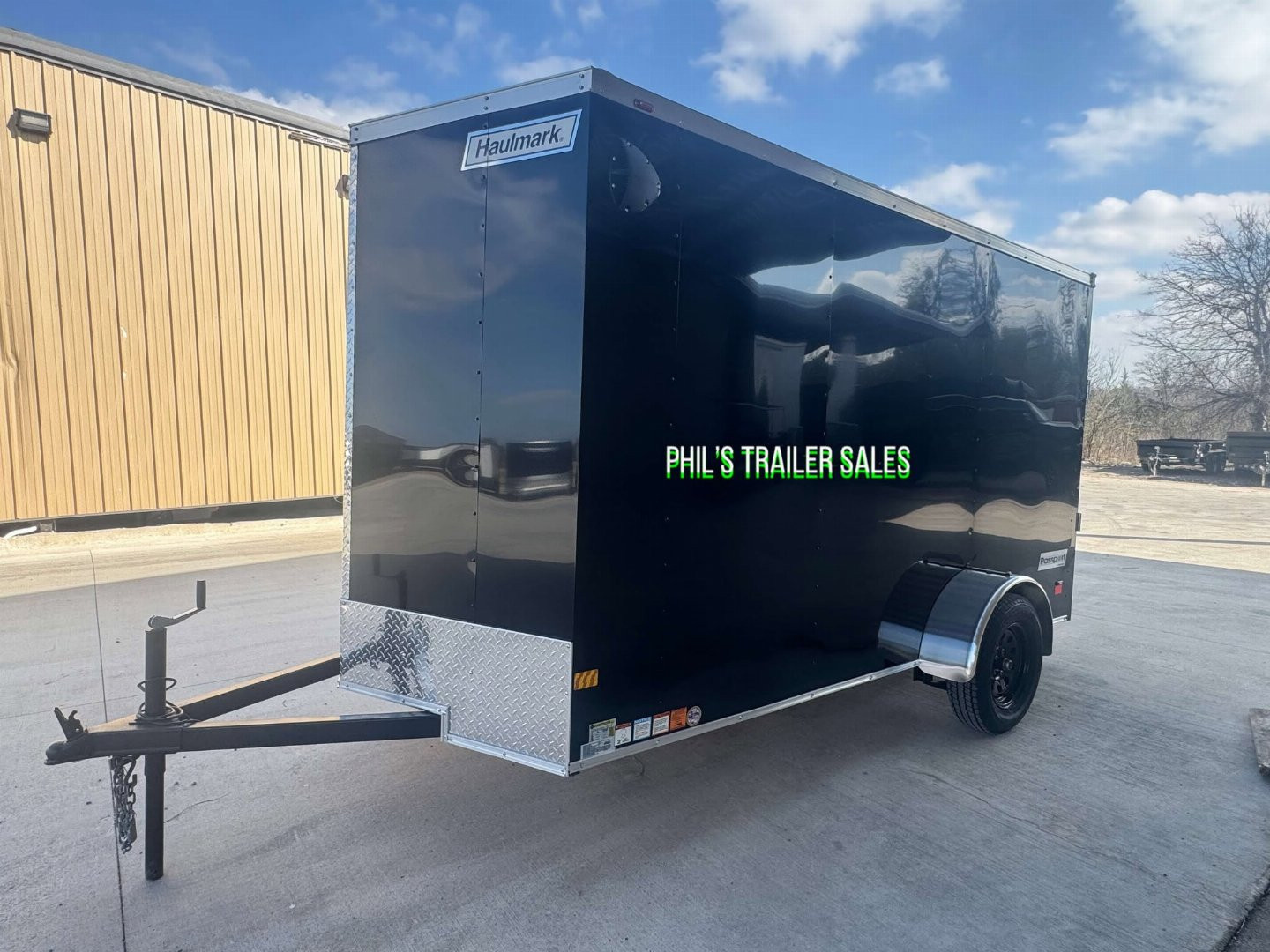 New HAULMARK PASSPORT 6X12 6' 6 INTERIOR Enclosed Cargo Trailer D SERIES SEMI SCREWLESS EXTERIOR
