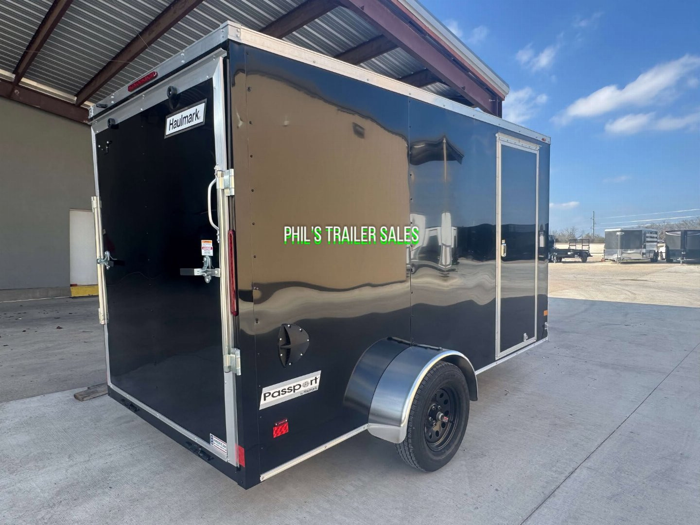 New HAULMARK PASSPORT 6X12 6' 6 INTERIOR Enclosed Cargo Trailer D SERIES SEMI SCREWLESS EXTERIOR