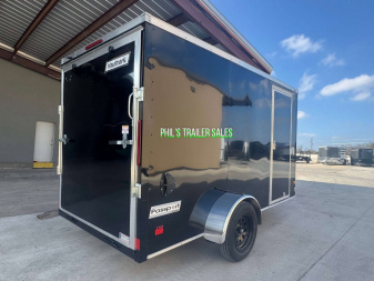 New HAULMARK PASSPORT 6X12 6' 6 INTERIOR Enclosed Cargo Trailer D SERIES SEMI SCREWLESS EXTERIOR