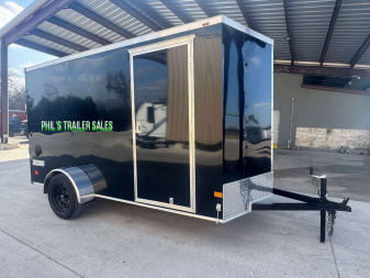 New HAULMARK PASSPORT 6X12 6' 6 INTERIOR Enclosed Cargo Trailer D SERIES SEMI SCREWLESS EXTERIOR
