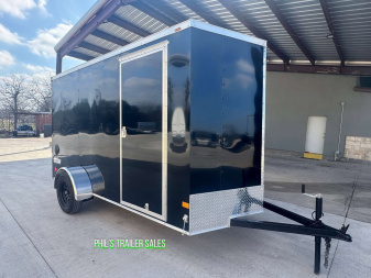 New HAULMARK PASSPORT 6X12 6' 6 INTERIOR Enclosed Cargo Trailer D SERIES SEMI SCREWLESS EXTERIOR