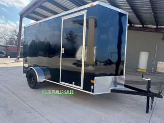 New HAULMARK PASSPORT 6X12 6' 6 INTERIOR Enclosed Cargo Trailer D SERIES SEMI SCREWLESS EXTERIOR
